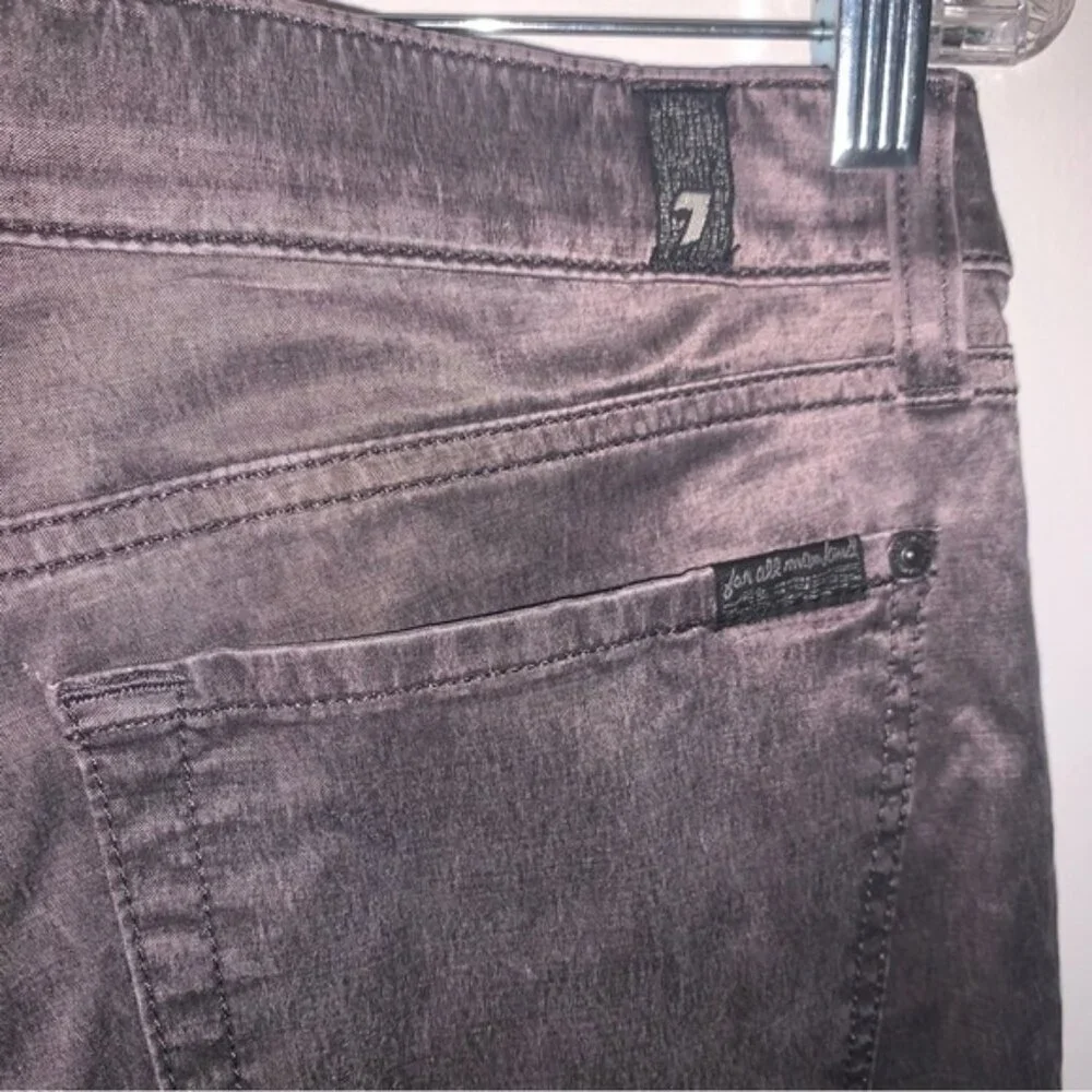 7 For All Mankind The Skinny Shiny Jeans 31 - Picture 6 of 9